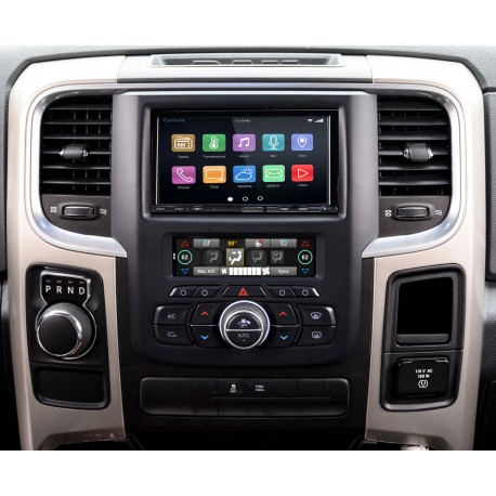 RadioPRO Integrated Installation Kit with Integrated Climate Controls For 2013 - 2018 RAM Truck and 2019 R AM Classic