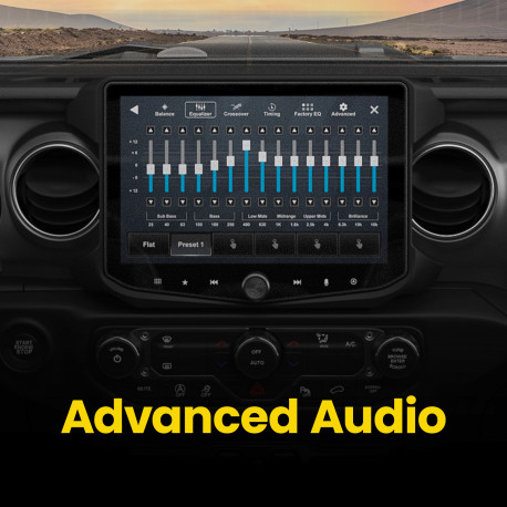 RadioPRO Advanced Installation Kit with Integrated Controls For Jeep Wrangler JL and Gladiator JT