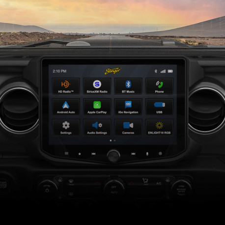 RadioPRO Advanced Installation Kit with Integrated Controls For Jeep Wrangler JL and Gladiator JT