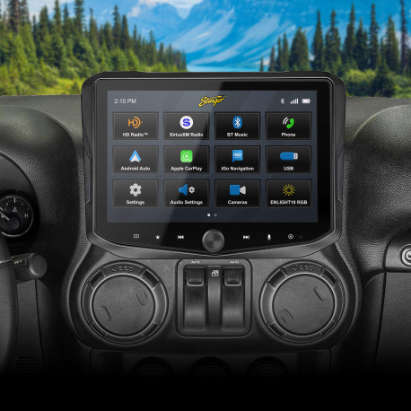 RadioPRO Advanced Installation Kit with Integrated Controls For Jeep Wrangler JK