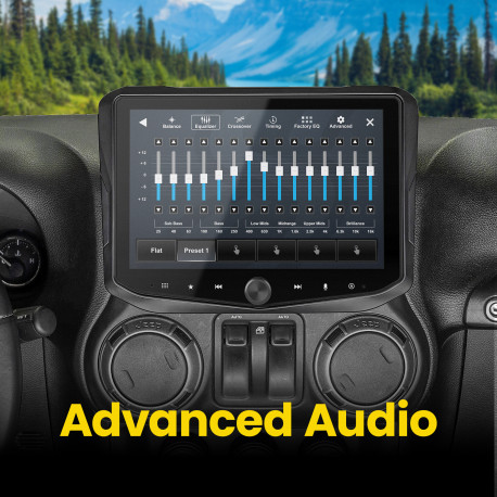 RadioPRO Advanced Installation Kit with Integrated Controls For Jeep Wrangler JK