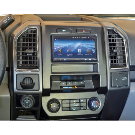 Complete Radio Replacement Kit with Integrated Climate Controls for select Fords with 4.2” Display